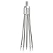 digi-hunter Tanchen Stainless Steel Round Shaped 5 Tine Harpoon Barbed Salmon Ice Fishing Equipment