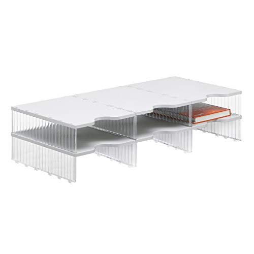 Ultimate Office 9-Compartment Crystal-Clear Mail Sorter (3W x 3H) with Optional Add-On Tiers for Easy Expansion