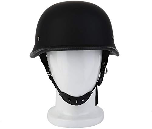 Iucar Mat German Art Vintage Motorcycle Half Face German Steel Helmet