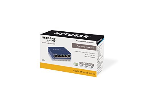 Netgear GS105NA 5-Port Gigabit Ethernet Switch 10/100/1000mbps