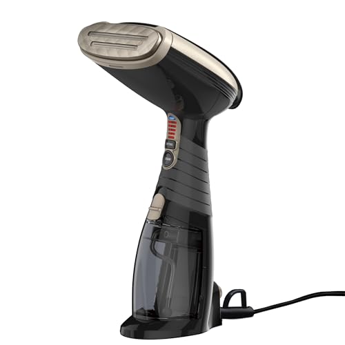 Conair Handheld Steamer for Clothes & Upholstery, 3 Attachments, Black | Powerful