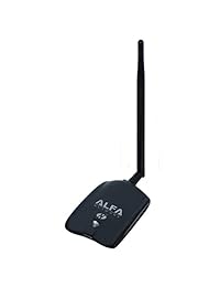 Alfa AWUS036NHA B G N Adaptador USB inalámbrico   802.11n   150 Mbps   2.4 GHz   5 dBi Antena   Largo Alcance   Atheros Chipset   Compatible con Windows XP Vista 64 bit 128 bit Windows 7
