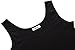 Herou Black Midi Dress Summer Casual Sleeveless Scoop Neck Skater Dress for Women Black Large