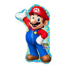 By Broward Balloons Super Mario Bros Mini Shape 14 Inch Foil Balloon (Qty 2)