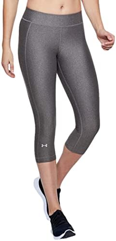 Under Armour Women's Ua Hg Armour Capri Tights, Grey (Charcoal Light  Heather/Metallic Silver), Large price in UAE | Amazon UAE | kanbkam