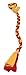 Tether Tug Fleece Rope Toy | Dog Toy for Interactive, Outdoor Play Kits & Easy Tug Toy | Ideal for Small Dogs & Puppies | One Size