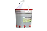 5 Gallon Chicken Waterer - 4 Horizontal Side Mount Poultry Nipples - for Up to 30 Chickens - Coop Feeder