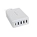 53W 5-Port USB/USB-C Wall Charger [Qualcomm Certified] QC 3.0, Type-C for Samsung, LG ,Nexus 5X 6P, iPhone, iPad and Android Devices (White)
