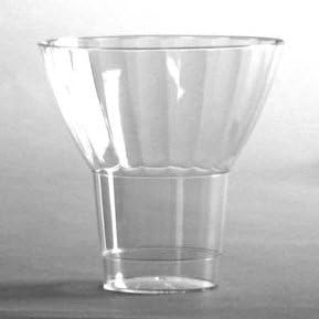 Plastic Parfait Glasses Crystal Cut 9 oz 20 per Pack
