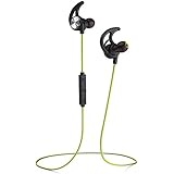 Phaiser BHS-750 Bluetooth Headphones, Wireless Earbuds Magnetic Stereo Earphones for Running with Mic and Lifetime Sweatproof Guarantee, Limegreen