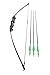 FlyArchery Archery Bow and Arrow Set Recurve Bow Outdoor Sports Game Hunting Toy Gift Bow Kit Set with 3 Arrows For Kids