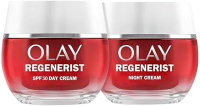 Olay regenerist creme facial dia e noite, pacote x 2 unidades, fórmula com ácido hialurônico, vitamina b3 e niacinamida, hidratação 24h, 100 ml