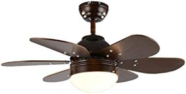 CZZ Ellie Chandelier - Creative Wood, Living Room Dining Room Bedroom E27 Remote Ceiling Lamp Ceiling Fan.