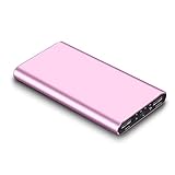 Merope M20000 Power Bank 10000 mAh External Battery Portable Charger for Smartphones-Pink