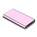 Merope M20000 Power Bank 10000 mAh External Battery Portable Charger for Smartphones-Pink