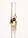 Hummingbird Glass Straws Caramel Frog on Clear Bent 9 in x 9.5 mm with Cleaning Brush