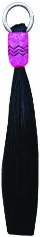 Bar H Equine Western Shoo Fly Horse Hair Knotted Black Pink FRI071