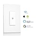 Ankuoo REC Wi-Fi Light Switch with Push Notification, Works with Alexa, New Firmware with AP Mode, NOT Plug & Play, Limited DIY Required, White