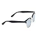 WearMe Pro - Semi Rimless Style Sunglasses Retro Mirror Lens Sunglasses (Black/Mirrored Silver, 48)