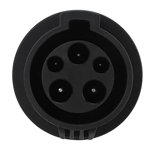 Bnineteenteam Conector de Cargador EV, Adaptador de Carga EV 16A/32A 240V de Universal para Vehículos Eléctricos Tipo 1 a Tipo 2 Protección IP54