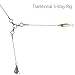 Dr.Fish 50 Pack 3 Way Swivel Fishing Tackle 30-220Lb Catfish Swivels Three Way Rigs Freshwater Saltwater Catfish Tackle (#1/0(110Lb)-50pk)