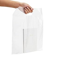 Juvale 100 Pack Clear Gift Bags with Handles, 12 x