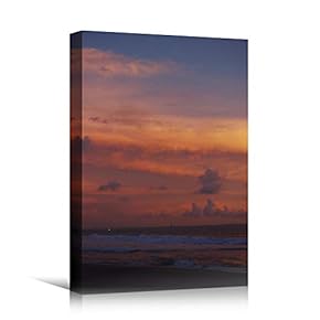 signwin Canvas Wall Art Ocean Sunset V Coastal...