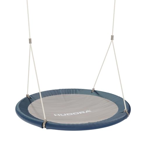 Hudora Nest Swing Lounge 110, Midnight - Textilene, Stainless Steel, 150kg - Family swing for indoors & outdoors