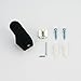 Marmolux Acc Robe Hook, Stainless Steel Towel/Robe Entryway Door Coat Hook Single Clothes Hat Hanger Prong Organizer for Bathroom Kitchen Heavy Duty Hotel Style Wall Mounted Bath Accessory in Black