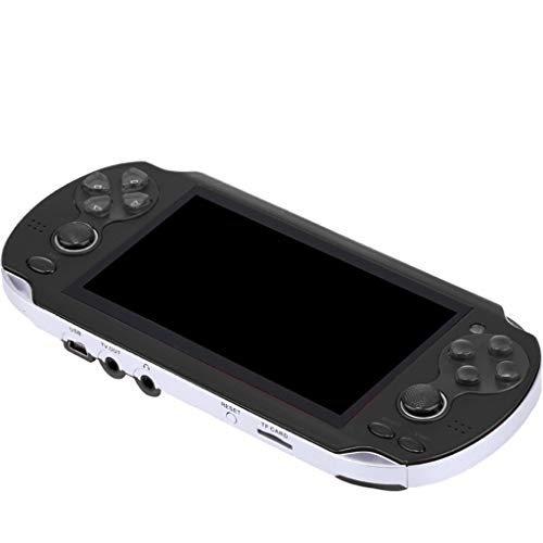 Basde Handheld Game Console Kids Adults, Retro Classic Game Console Handheld Portable 800 Built-in 4.3 Inch Games Home Travel Portable Gaming System Childrens Tiny Toys (Black)