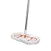 Casabella Basics Flexible Microfiber Floor Duster, Silver and Orange