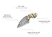 Perkin Knives Handmade Damascus Steel Hunting Knife - Beautiful Neck Knife