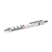 rOtring Tikky 3-in-1 Multipen Ballpoint Pen and Mechanical Pencil, 0.7 mm, White (1904452)