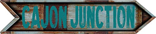Any and All Graphics Cajon Junction 8" Arrow Shaped Rustic Antique Vintage City Name Vinyl Decal Sticker