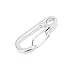 Mini Hanging Buckle, Pack of 20Pcs Metal Spring Backpack Clasps Carabiners Hook EDC Keychain Fishing Camping Bottle Hooks Paracord Tactical Survival Gear (Silver)