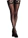 Amoretu Womens Fishnet Tights Suspender Pantyhose Stretchy Stockings Black