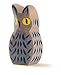 Ostheimer Figurine Wooden Owl Blue, 1 EA