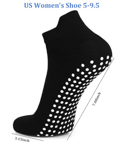 JDF3CISH 8 Pares Calcetines de Yoga, Calcetines Yoga Antideslizantes para Mujer