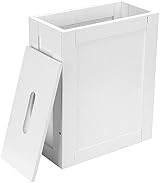Vencier Shaker Slimline Bathroom Storage Unit White Wood