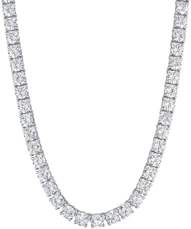 Amazon.com: 18 to 26 Inch 4mm Diamond-Cut Ice Link Chain in