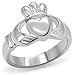 Women's Stainless Steel Claddagh Ring,Size:9