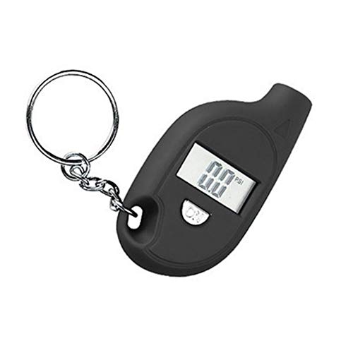 Tire Pressure Gauge, Classic Digital Tyre Pressure Gauge With Backlight LCD Display 100 PSI, Air Pressure Gauge Tester Tool for Cars & Motorcycles with Schrader Valves (mini,Black) - Thumbnail 2