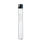 20x150mm Threaded Test Tubes with Teflon-Lined Phenolic Screw Caps, PYREX Glass, 30ml, Round Bottom, White Marking Spot, Corning 99447-20X (Pack of 25)