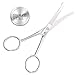 Coco’s Closet Safety Hair Scissors – Stainless Steel Blunt Tip Scissor for Hair Cutting – Professional Grooming for Eyebrows, Nose, Moustache, Beard (Curved Tip)