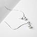 Leiothrix Dangle Pearl Earrings Elegant Korean Ear Line Jewelry Silver for Women and Girls