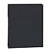 Blueline NotePro Quad & Ruled Notebook, Black, 9.25 x 7.25 inches, 192 Pages (A44C.81)