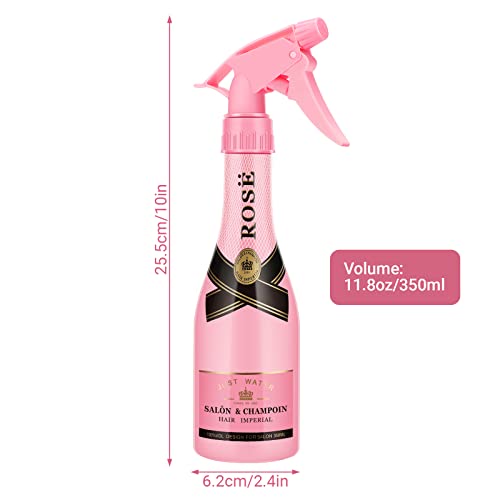 Rose Spray Bottle, Segbeauty 11.8oz Champagne Hairdresser Spray Bottle