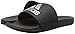 adidas Men's Adilette Comfort Slides Sandals, Core Black/Silver Metallic/Core Black, 10