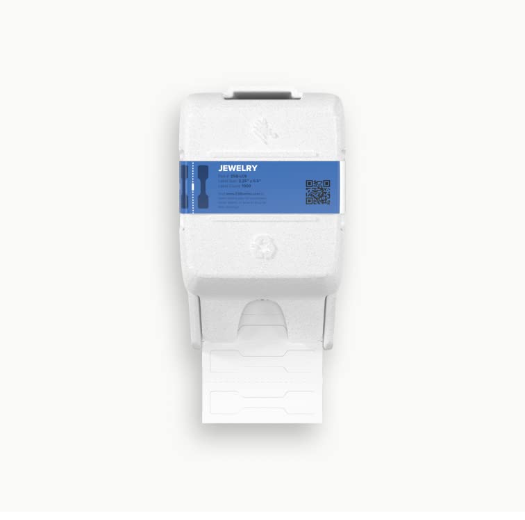 Zebra ZSB Jewellery Labels - 450 Labels, 2.25 x 0.5 inch, Compatible with ZSB-Series Printer