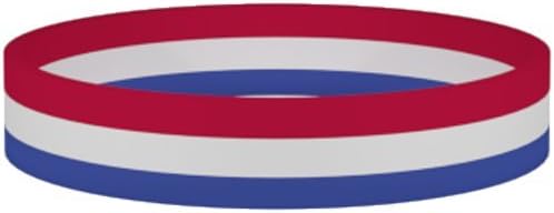 Best Music Posters USA • silicone wristband/rubber bracelet (red, white, blue)